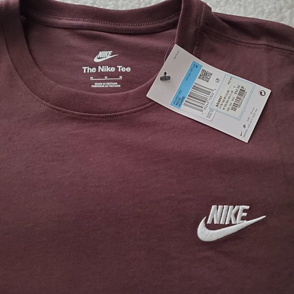 Nike  Men's T-Shirt Sportswear Club- brown basalt - Picture 7 of 8